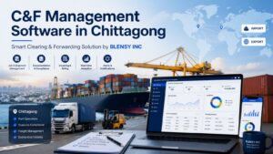 C&F management software dashboard for Chittagong port operations by BLENSY INC